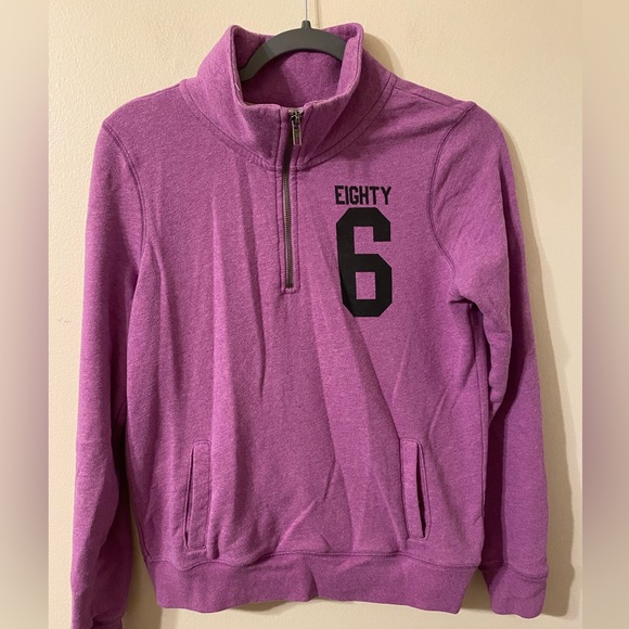 Womens Victoria’s Secret VS PINK Pullover 1/2 Zip Sweatshirt Eighty 6 Size Small - Picture 1 of 3